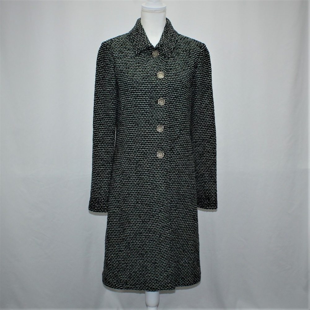 St John NWT Button Down Long Blazer/Jacket Size 12